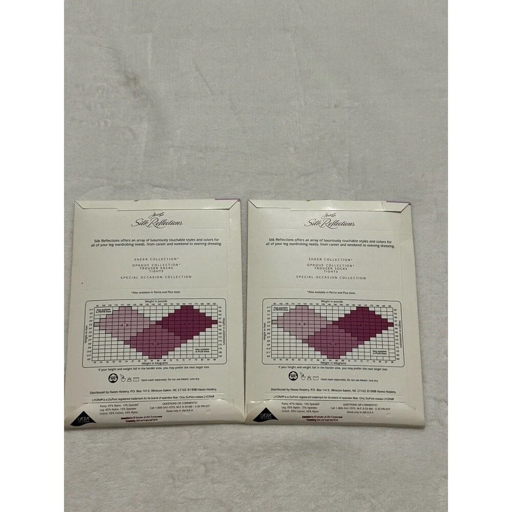 Lot Of 8 Size CD Hanes Varied Pantyhose Silk Reflection Control Top Sheer Toe